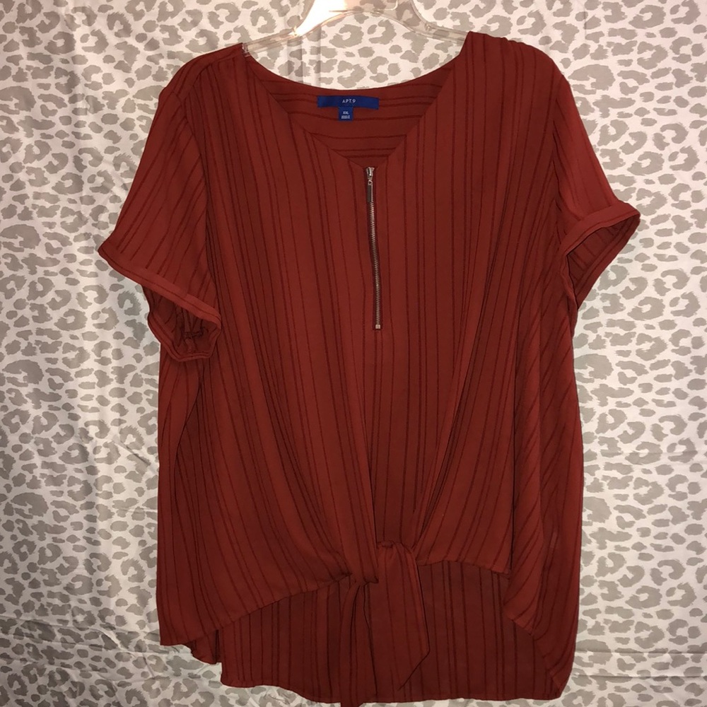 Flowy, Burnt Orange, Dress Top